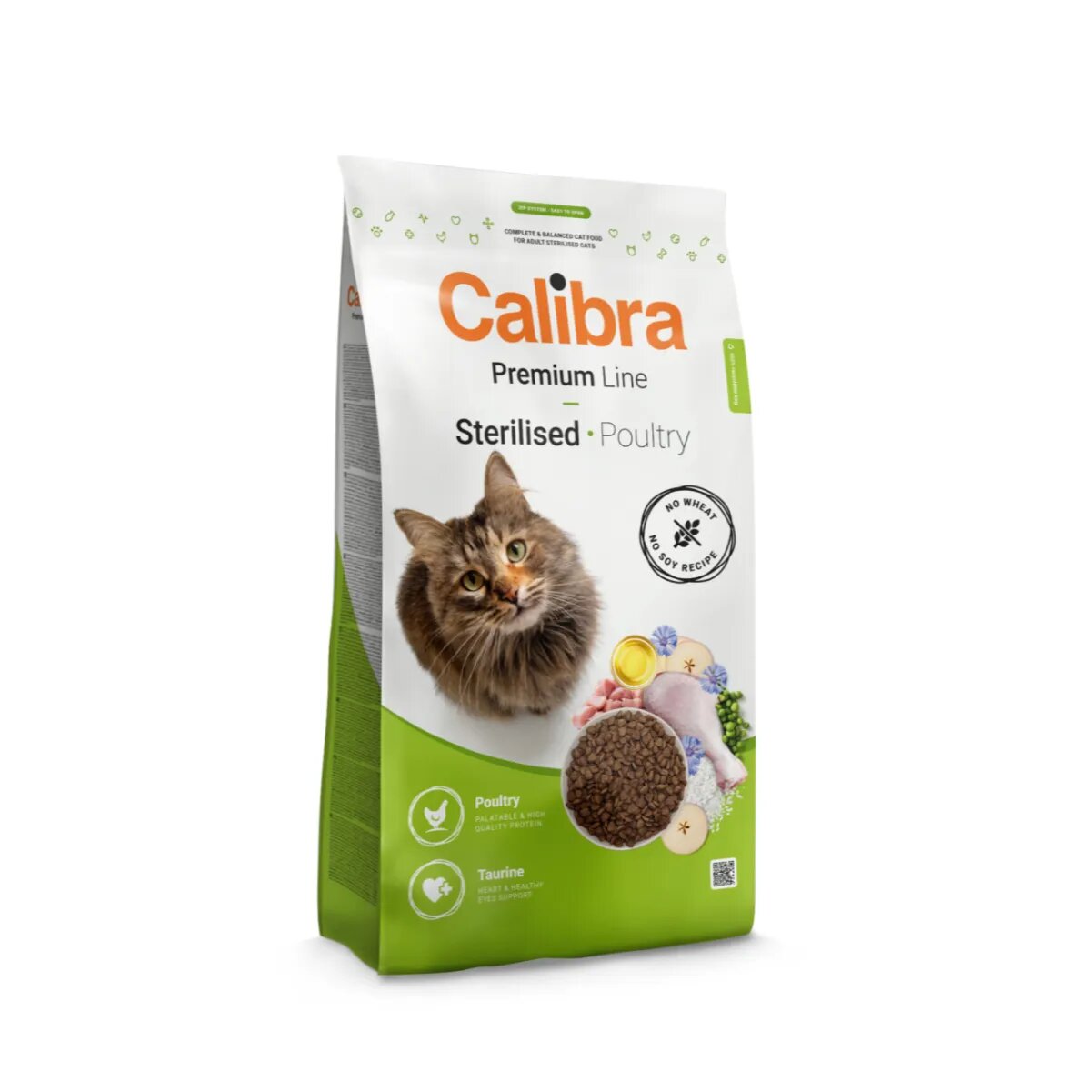 Calibra Premium Line Sterilised Pasăre hrană uscată pisici sterilizate 2kg
