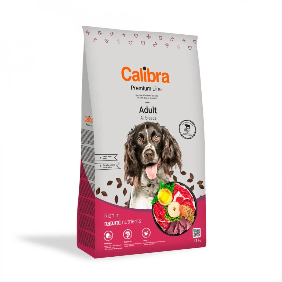 Calibra Premium Line XS-XL Vită hrană uscată câini 3kg