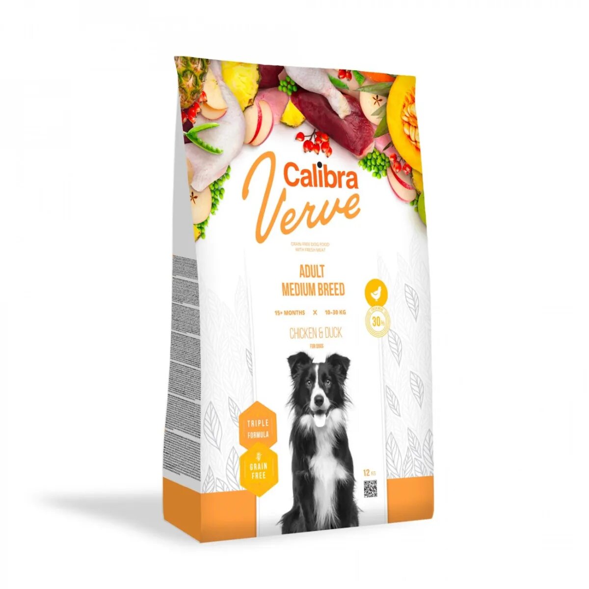 Calibra Verve GF Adult Medium Breed M Pui și Rață hrană uscată fără cereale câini 2kg