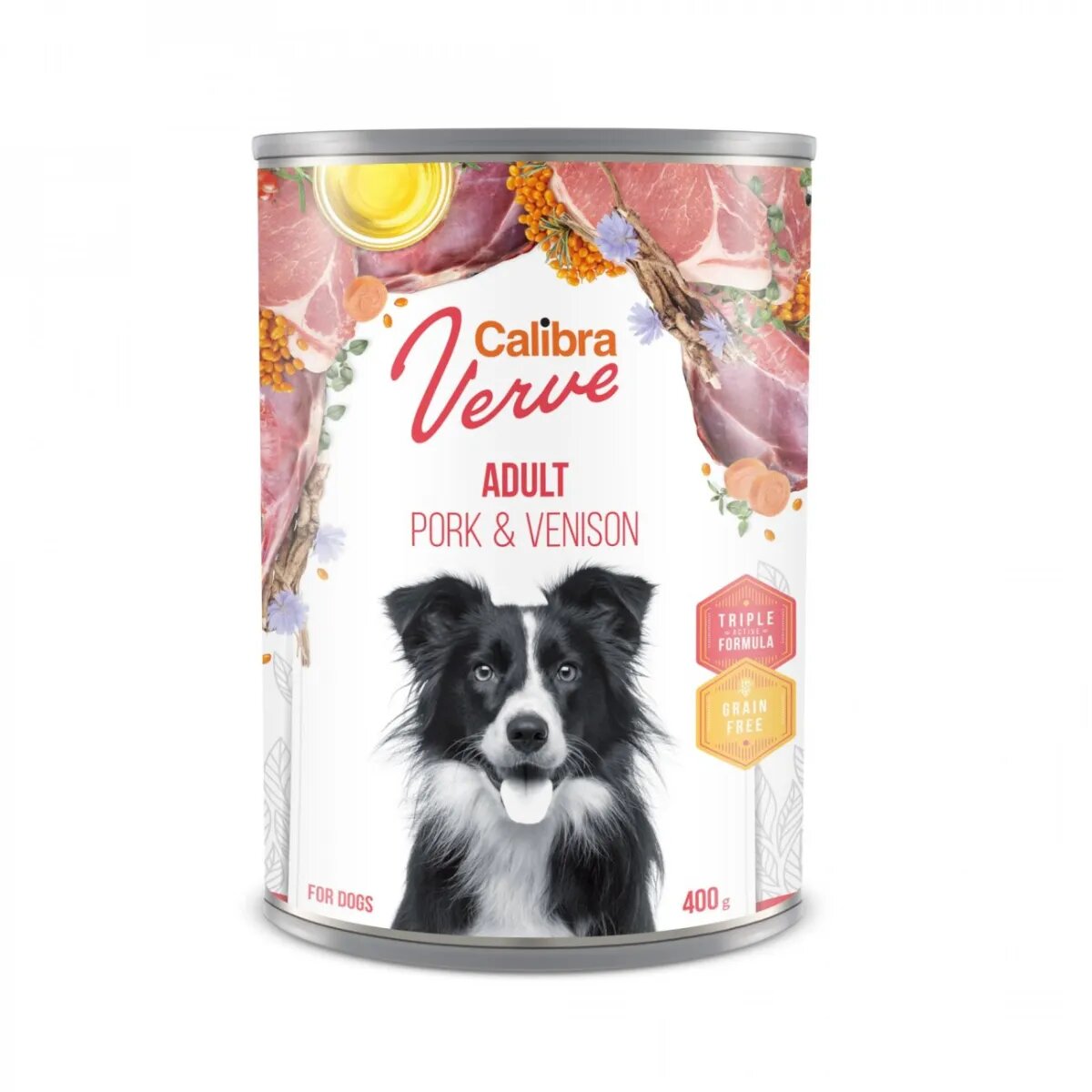 Calibra Verve GF XS-XL Porc și Vânat conservă hrană umedă fără cereale câini (pate) 400g