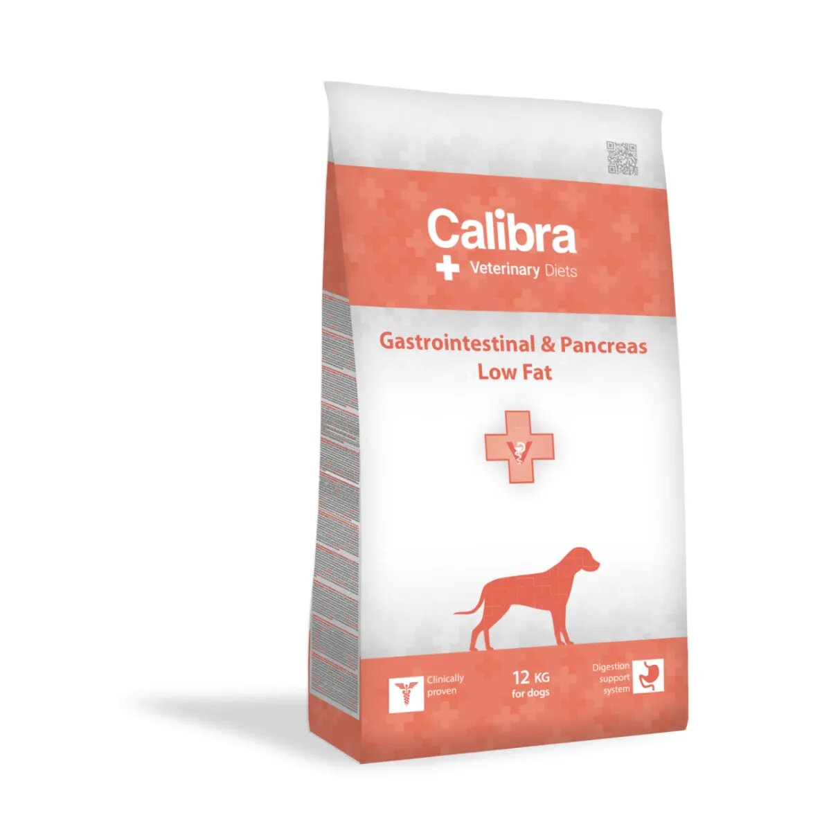 Calibra Veterinary Diets Gastrointestinal & Pancreas Low Fat XS-XL Somon dietă veterinară hrană uscată câini sistem digestiv 2kg