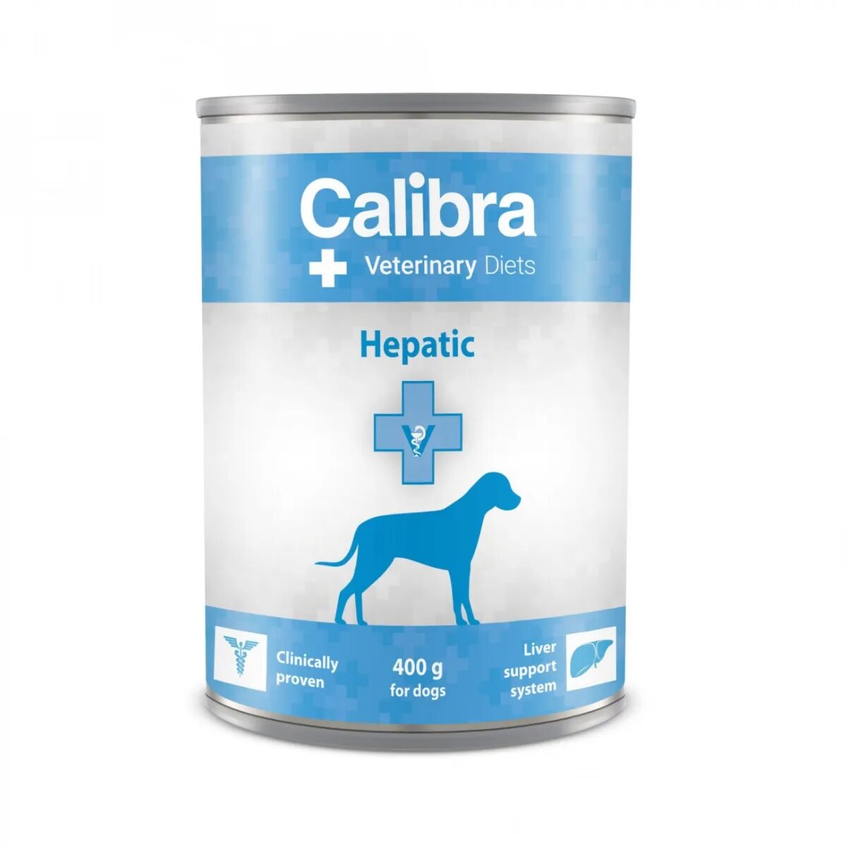 Calibra Veterinary Diets Hepatic XS-XL Pui dietă veterinară conservă hrană umedă monoproteică câini sistem hepatic (pate) 400g