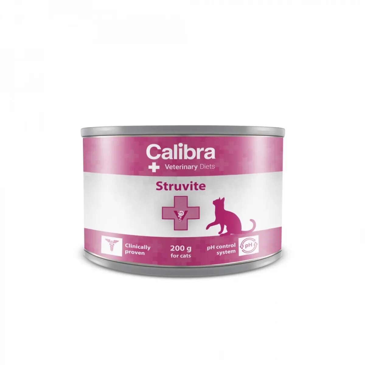 Calibra Veterinary Diets Struvite Pui dietă veterinară conservă hrană umedă pisici sistem urinar (pate) 200g