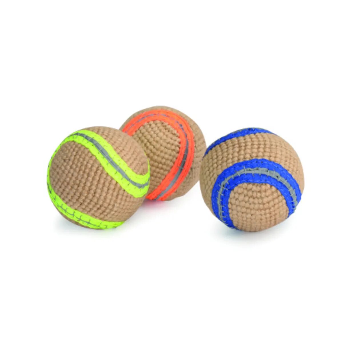 Camon Bile din iuta jucărie minge câini activități fizice iută Bile din iuta jucărie minge câini XS-L activități fizice iută diverse culori ⌀7cm 1buc