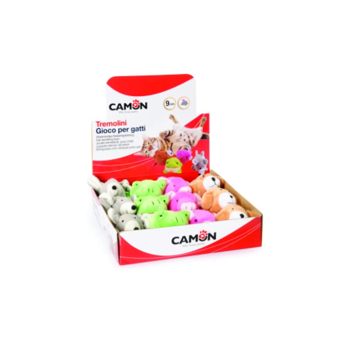 Camon Diverse Animalute jucărie minge pisici activități fizice pluș diverse culori 1buc