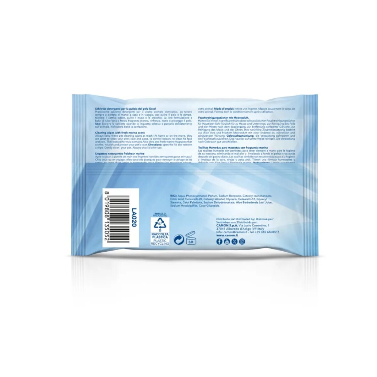 Camon Excel șervețele umede câini și pisici Ylang-Ylang 40buc