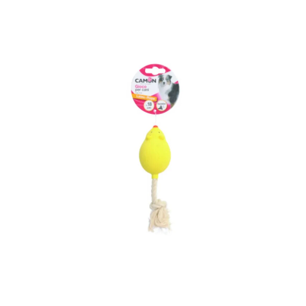 Camon jucărie sfoară câini activități fizice latex jucărie sfoară câini S-L activități fizice latex diverse culori 18cm 1buc