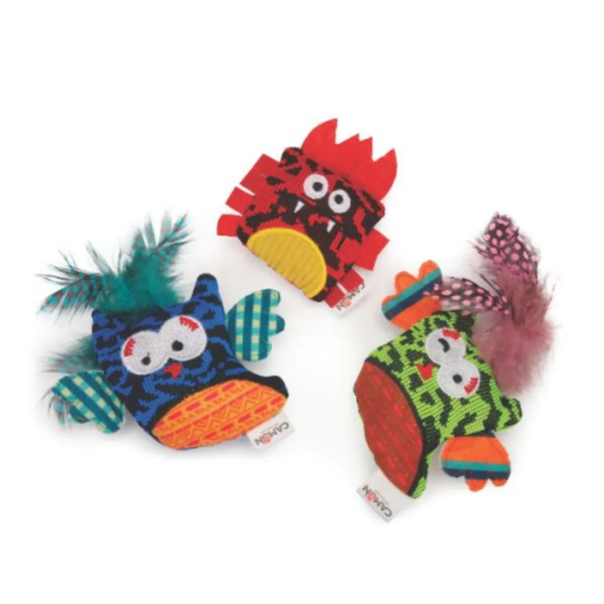 Camon Little Birds jucărie stimulare pândă pisici catnip textil diverse culori 10cm 1buc