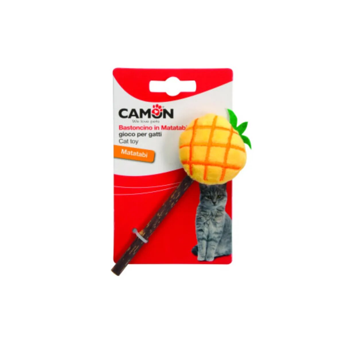 Camon Matabi Fructe jucărie stimulare pândă pisici activități fizice textil diverse culori 14cm 1buc