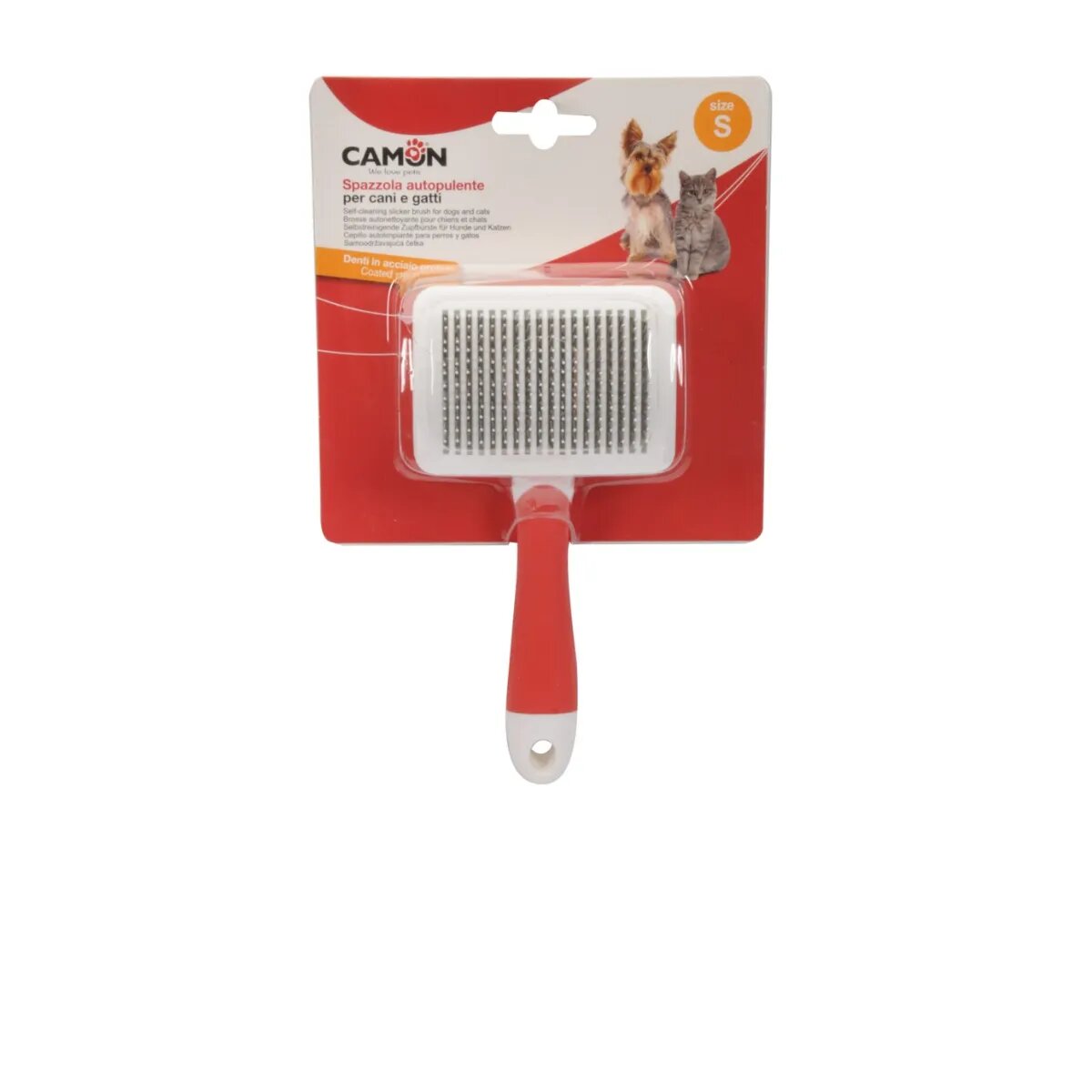 Camon Perie cu autocuratare S perie câini și pisici 5.7x8.6cm