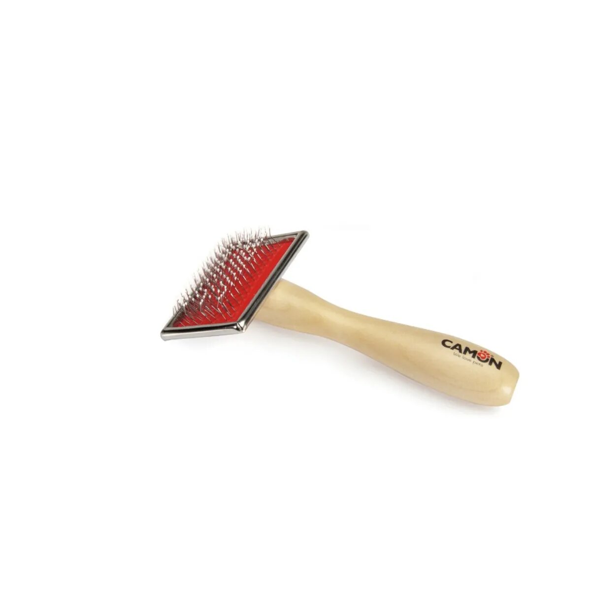 Camon Perie cu maner de lemn perie câini Perie cu maner de lemn L perie câini 6x12cm