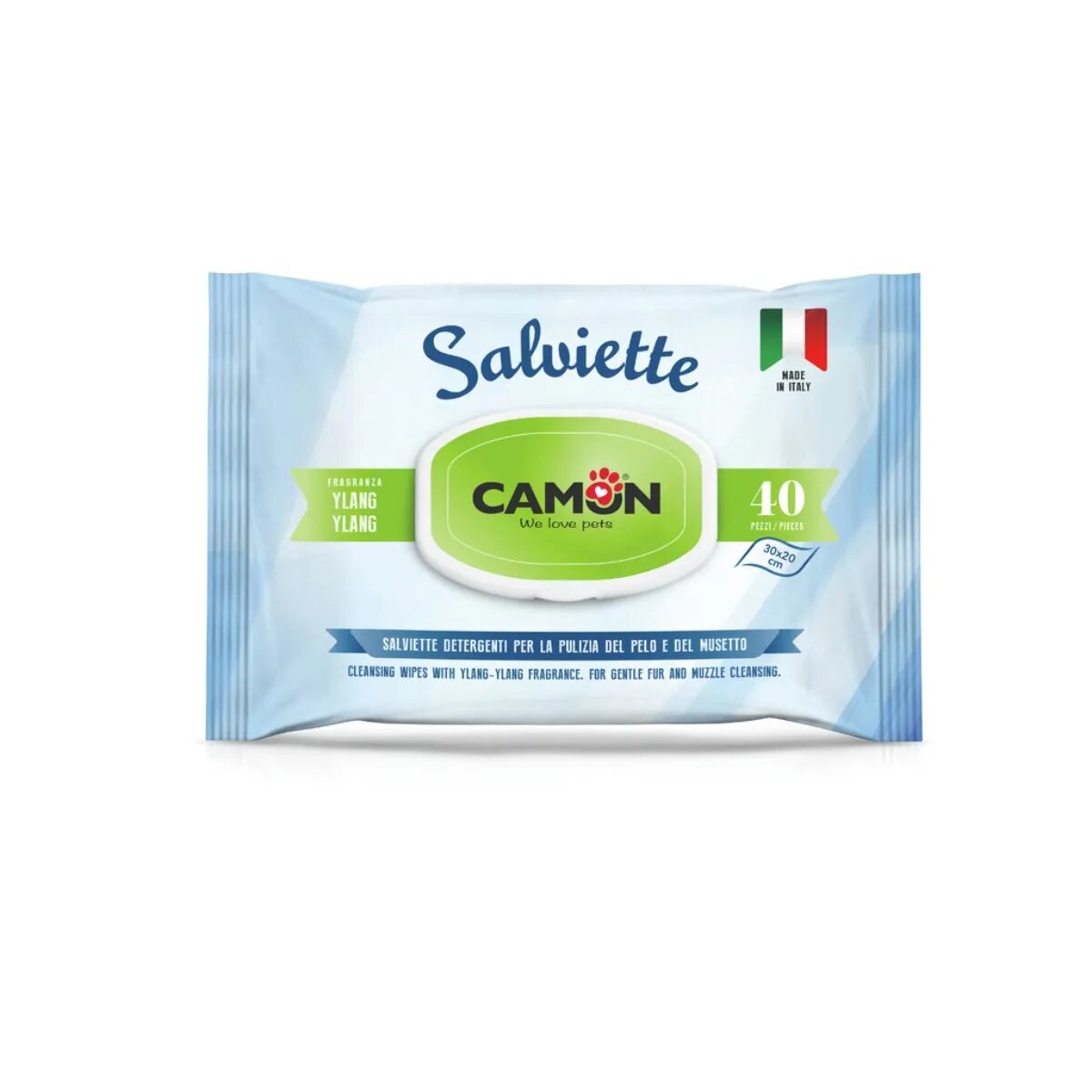 Camon șervețele umede câini și pisici Ylang-Ylang și Aloe Vera 40buc