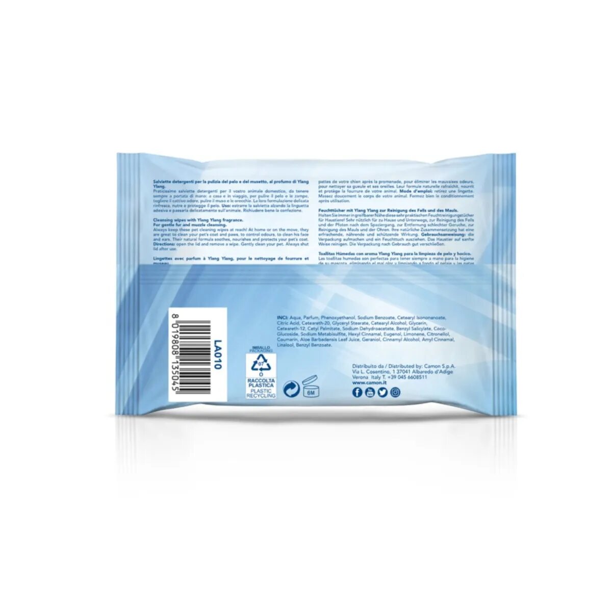Camon șervețele umede câini și pisici Ylang-Ylang și Aloe Vera 40buc