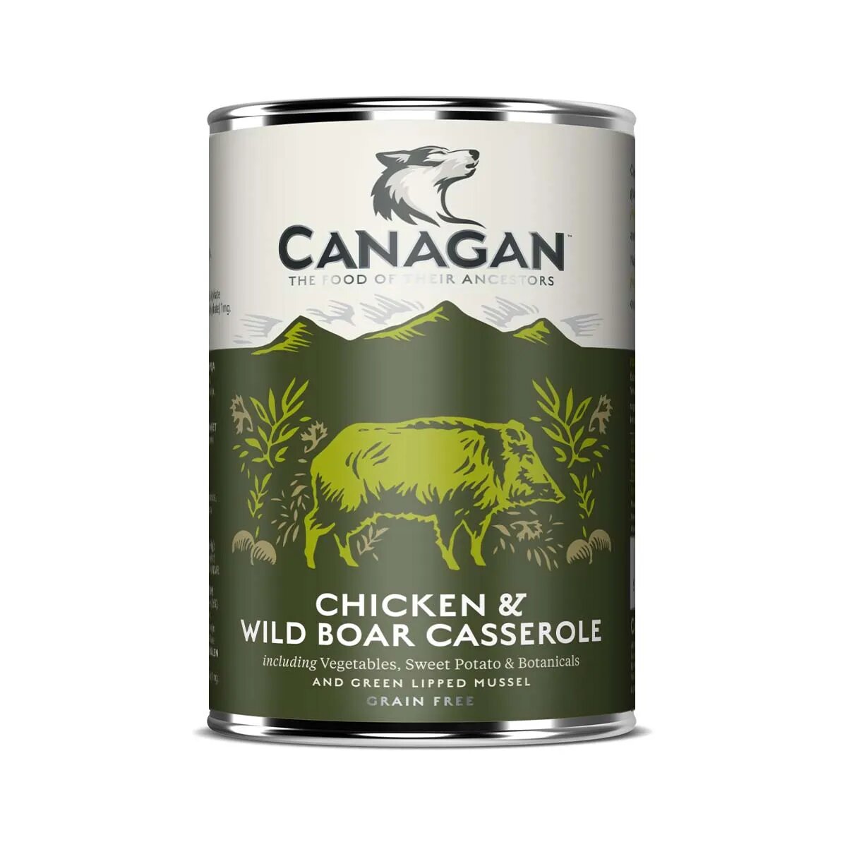 Canagan Chicken&Wild Boar Casserole XS-XL Pui și Mistreț conservă hrană umedă fără cereale câini junior & adult (în supă) 400g