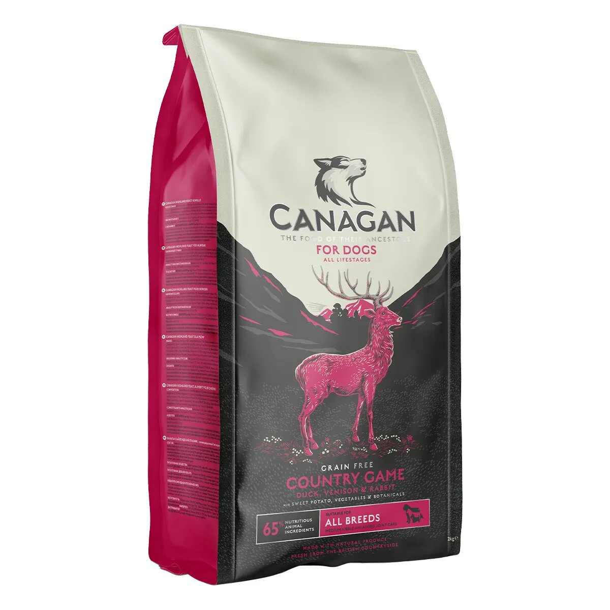 Canagan Country Game XS-XL Vânat hrană uscată fără cereale câini junior & adult 12kg