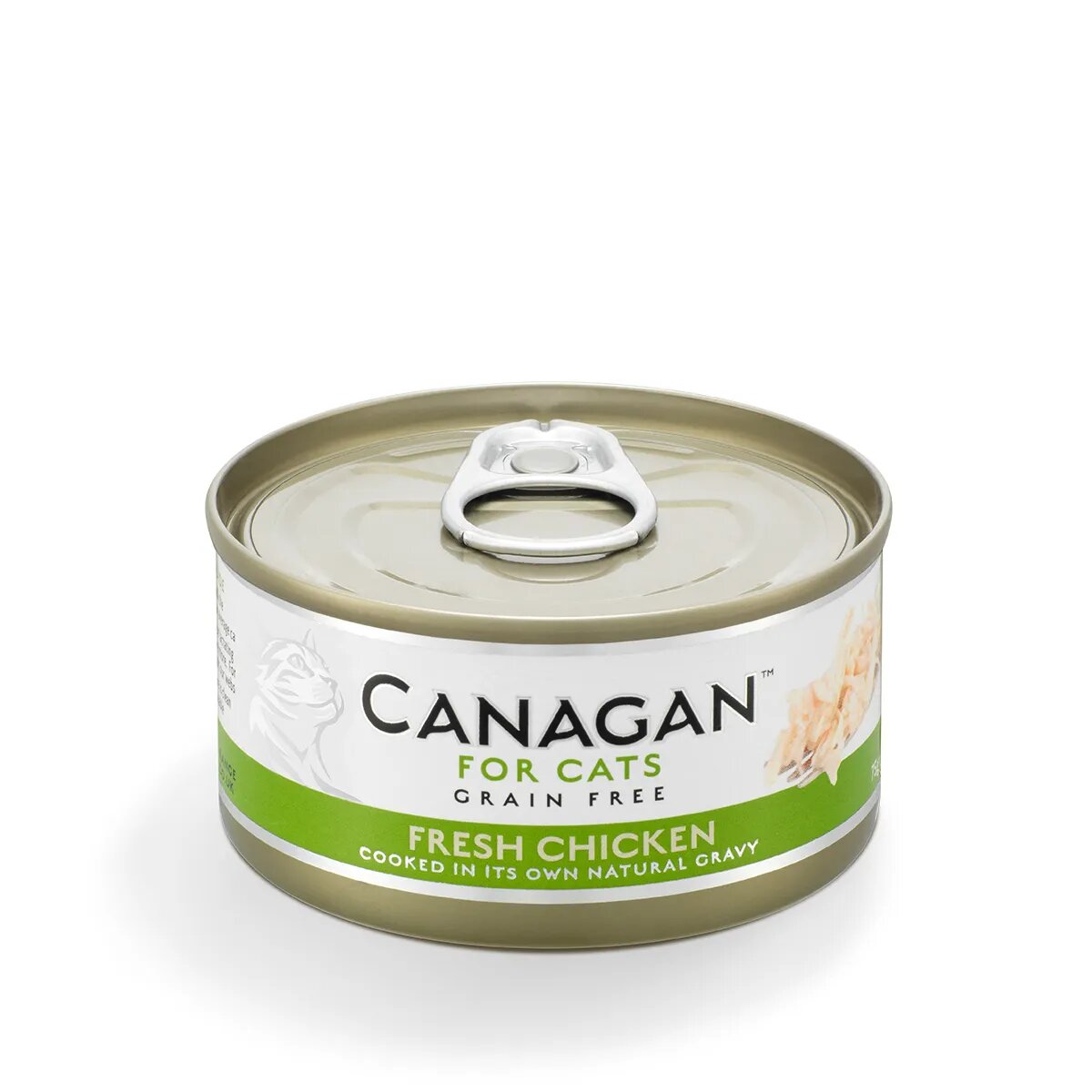 Canagan Fresh Chicken Pui conservă hrană umedă fără cereale pisici junior & adult (în suc propriu) 75g