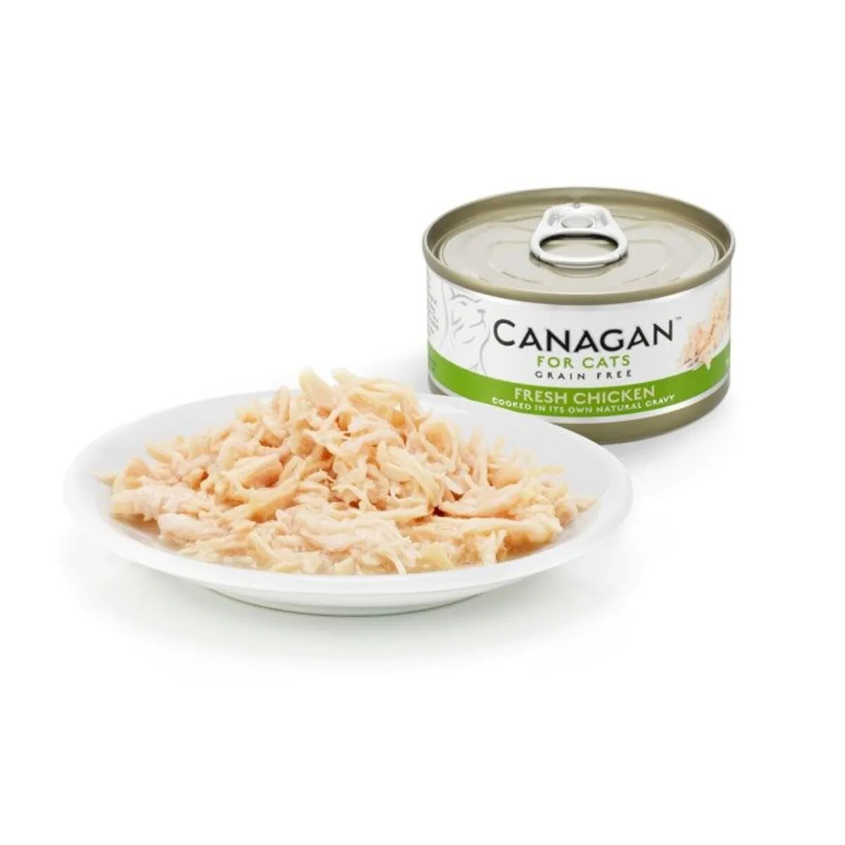 Canagan Fresh Chicken Pui conservă hrană umedă fără cereale pisici junior & adult (în suc propriu) 75g