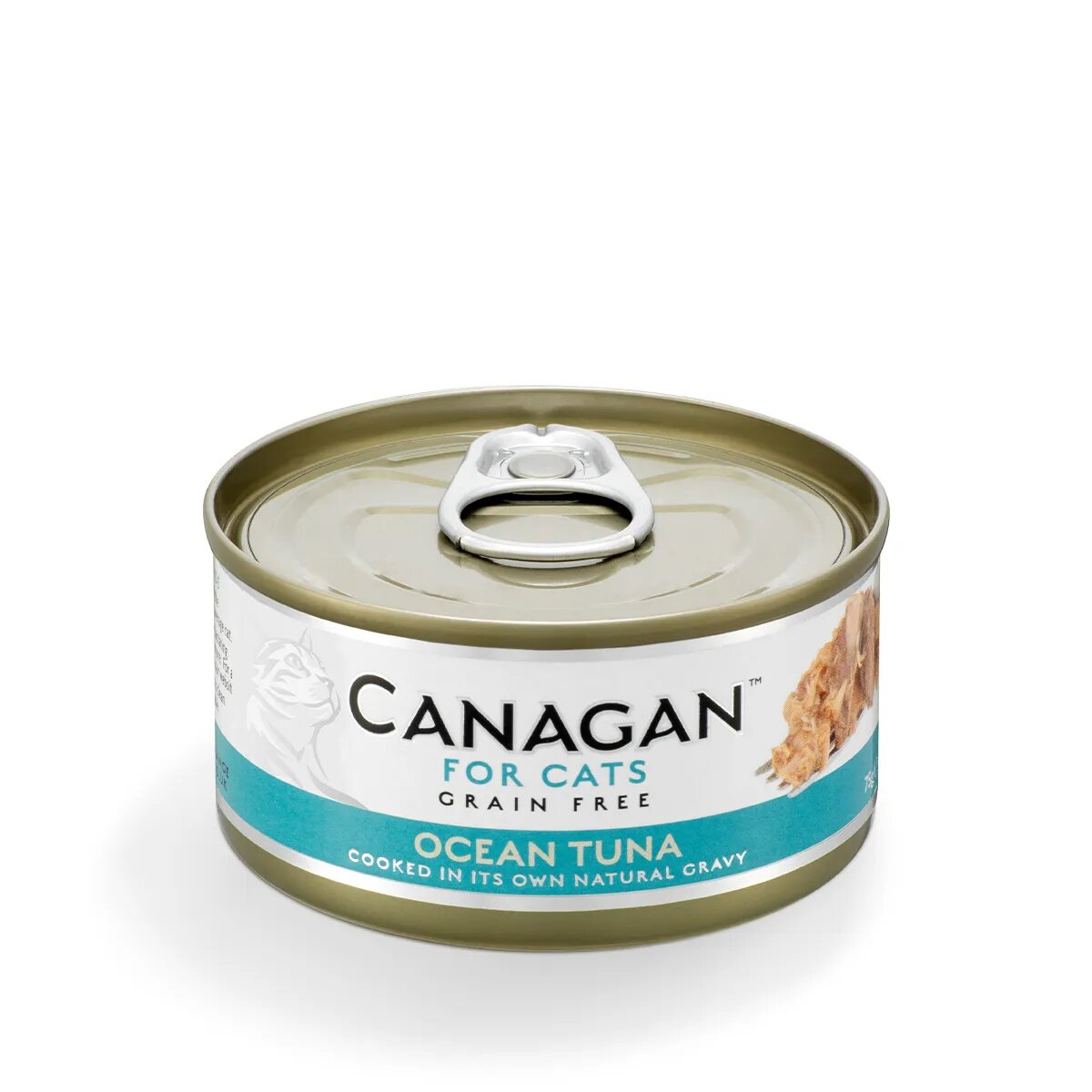 Canagan Ocean Tuna Ton conservă hrană umedă fără cereale pisici junior & adult (în suc propriu) 75g