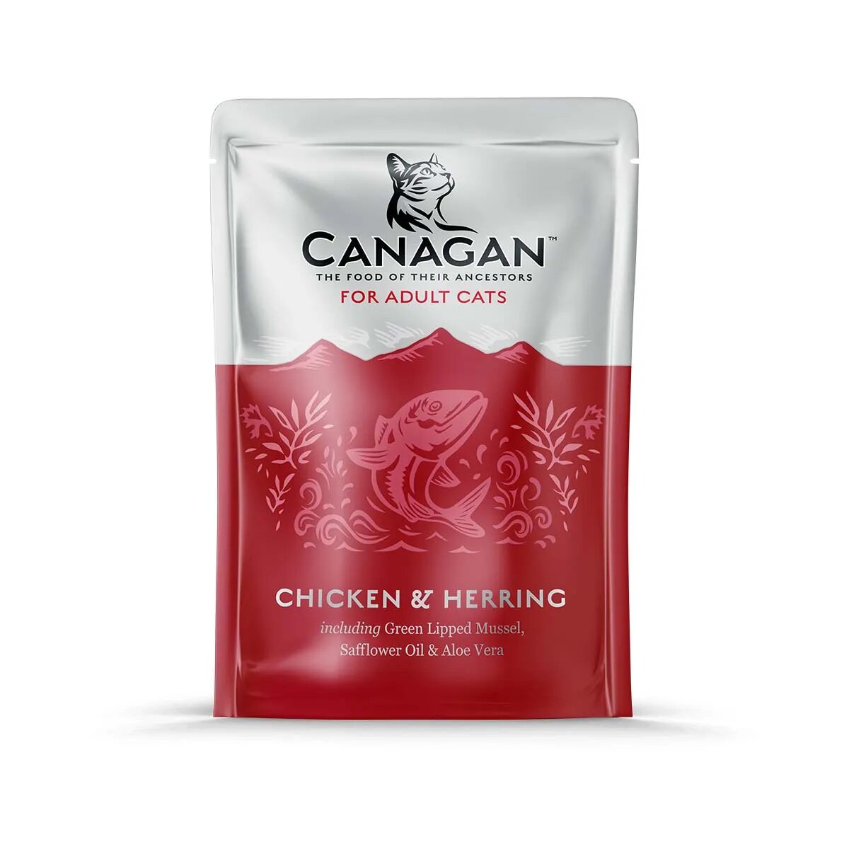 Canagan Pui și Hering plic hrană umedă fără cereale pisici (în supă) 85g