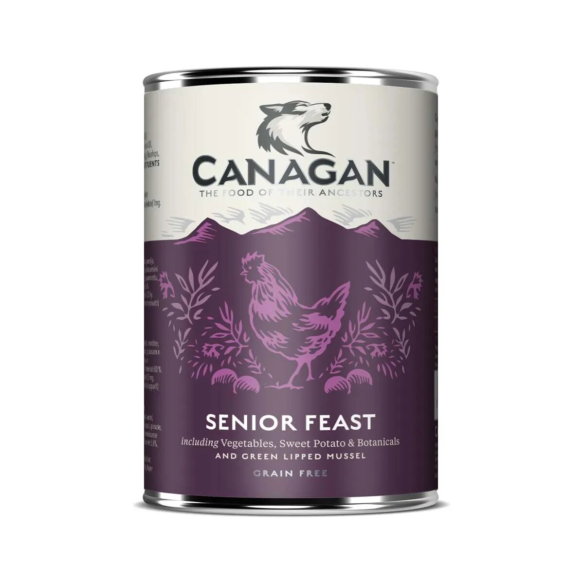 Canagan Senior Feast XS-XL Pui conservă hrană umedă fără cereale câini senior (în supă) 400g