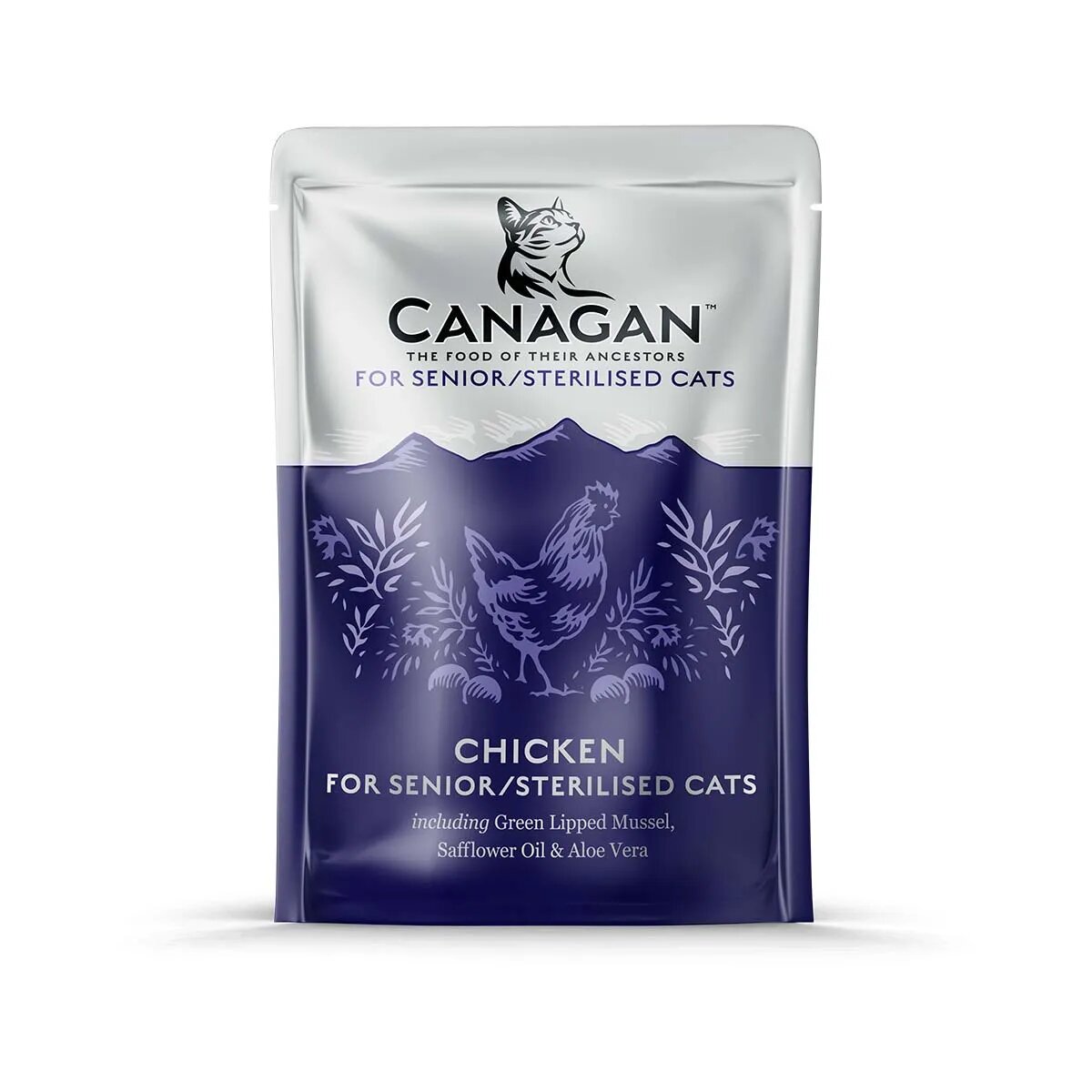 Canagan Senior/Sterilised Pui plic hrană umedă fără cereale pisici sterilizate senior (în supă) 85g