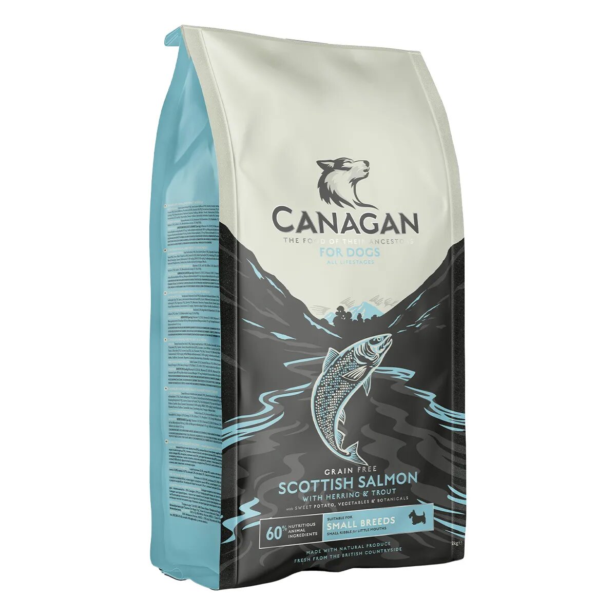 Canagan Small Breed Scottish Salmon XS-S Somon hrană uscată fără cereale câini junior & adult 2kg