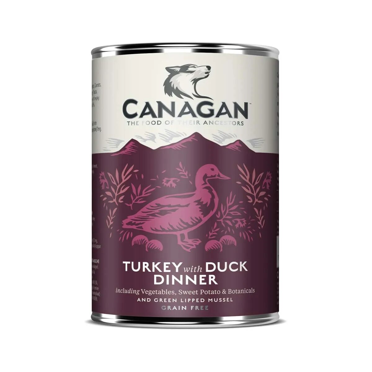 Canagan Turkey&Duck Dinner XS-XL Curcan și Rață conservă hrană umedă fără cereale câini junior & adult (în supă) 400g