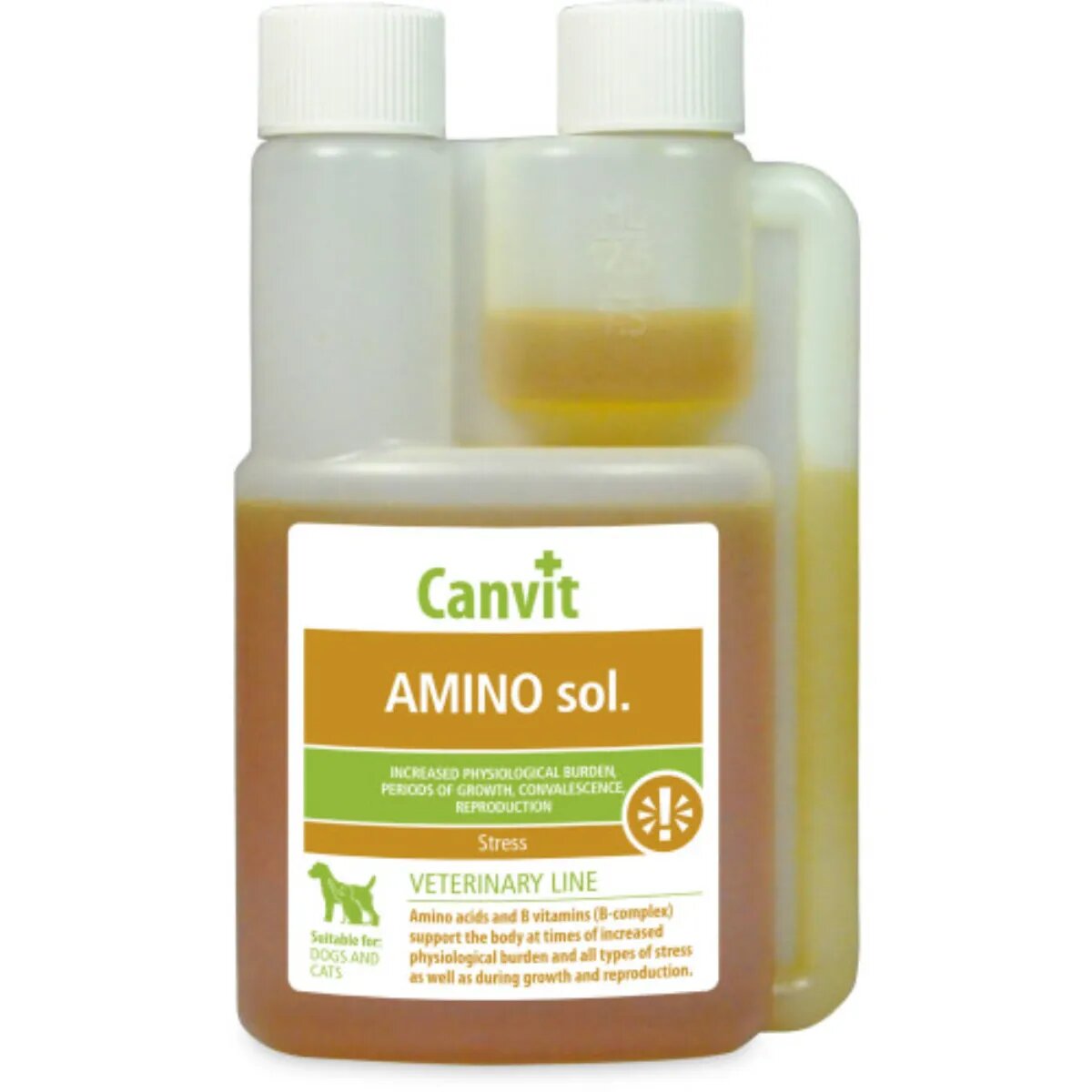 Canvit Amino supliment convalescență activitate intensă câini suspensie orală Amino XS-XL supliment convalescență activitate intensă câini și pisici flacon 250ml suspensie orală