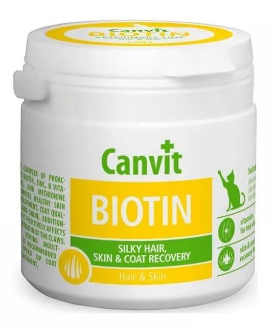 Canvit Biotin supliment piele & blană pisici flacon 100g