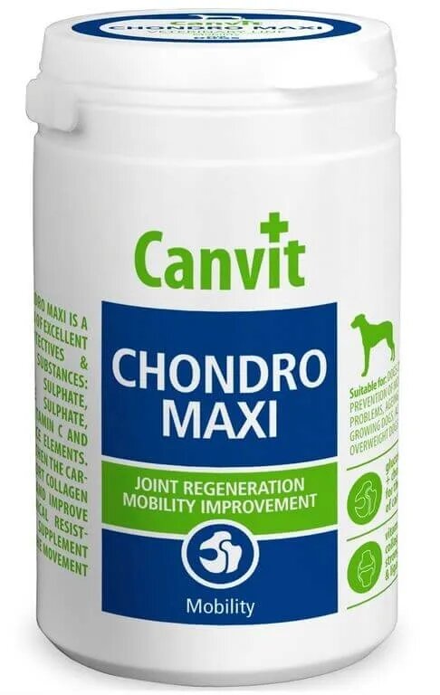 Canvit Chondro Maxi supliment sistem articular câini Chondro Maxi M-XL supliment sistem articular câini flacon 230g
