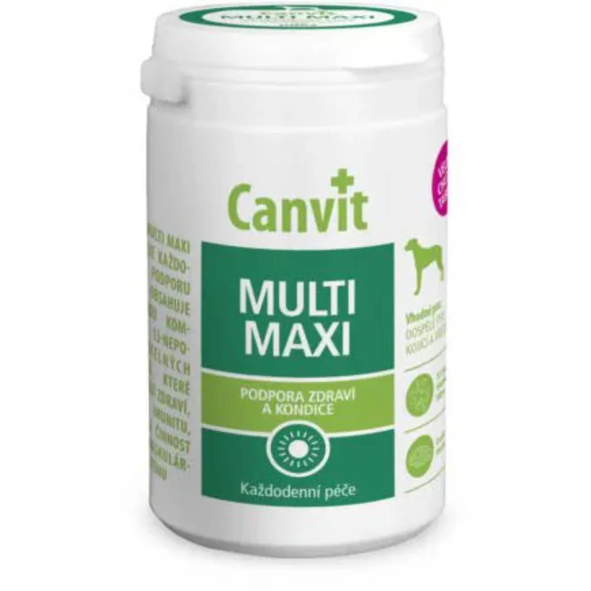 Canvit Multi Maxi multivitamine câini Multi Maxi M-XL multivitamine câini flacon 230g