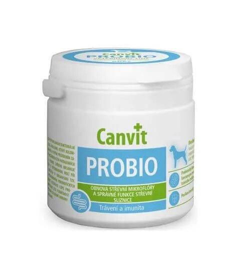 Canvit Probio supliment sistem digestiv & probiotice imunitate câini Probio XS-S supliment sistem digestiv & probiotice imunitate câini flacon 100g