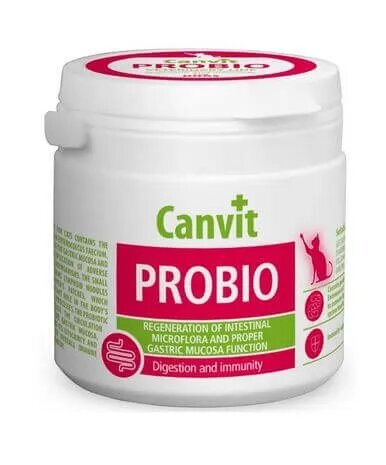 Canvit Probio supliment sistem digestiv si probiotice pisici Probio supliment sistem digestiv & probiotice pisici flacon 100g
