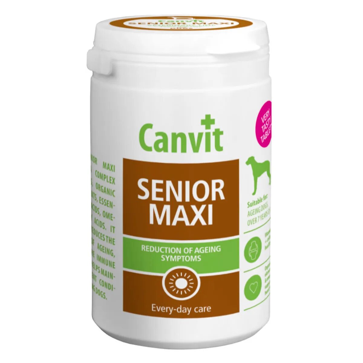 Canvit Senior Maxi multivitamine câini senior Senior Maxi 230g M-XL multivitamine câini senior flacon 110 comprimate