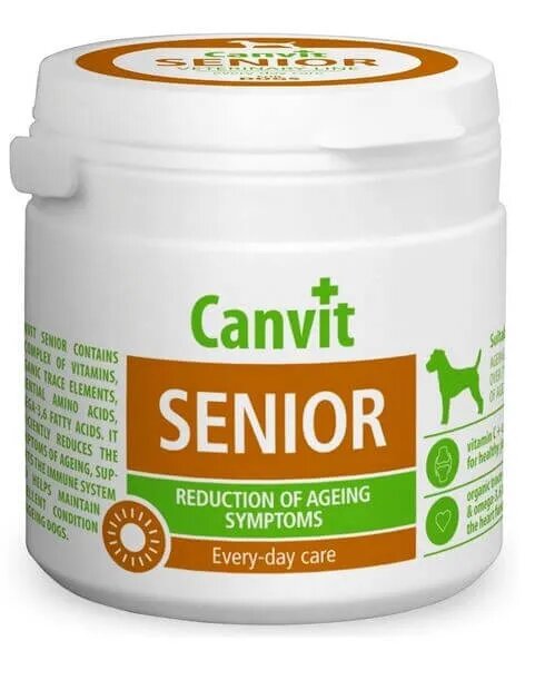Canvit Senior multivitamine câini senior Senior XS-S multivitamine câini senior flacon 100g
