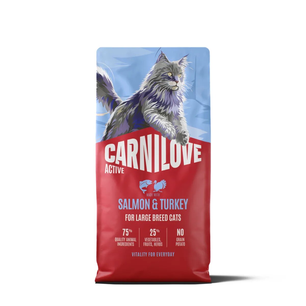 Carnilove Active Active Large Breed Somon și Curcan hrană uscată fără cereale pisici 6kg