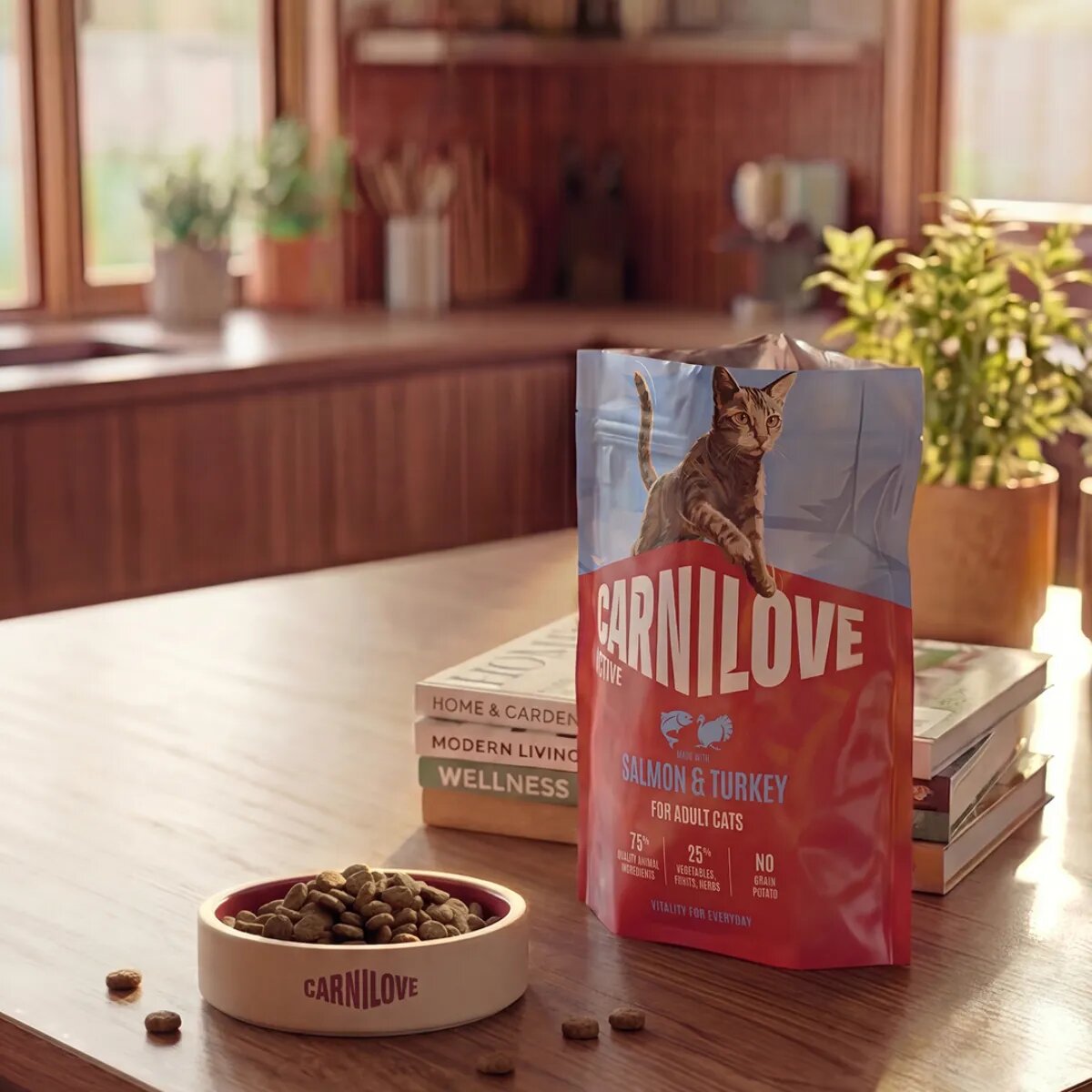 Carnilove Active Active Somon și Curcan hrană uscată fără cereale pisici 2kg