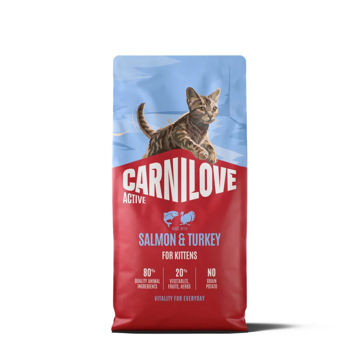 Carnilove Active Kittens Somon și Curcan hrană uscată fără cereale pisici junior 400g