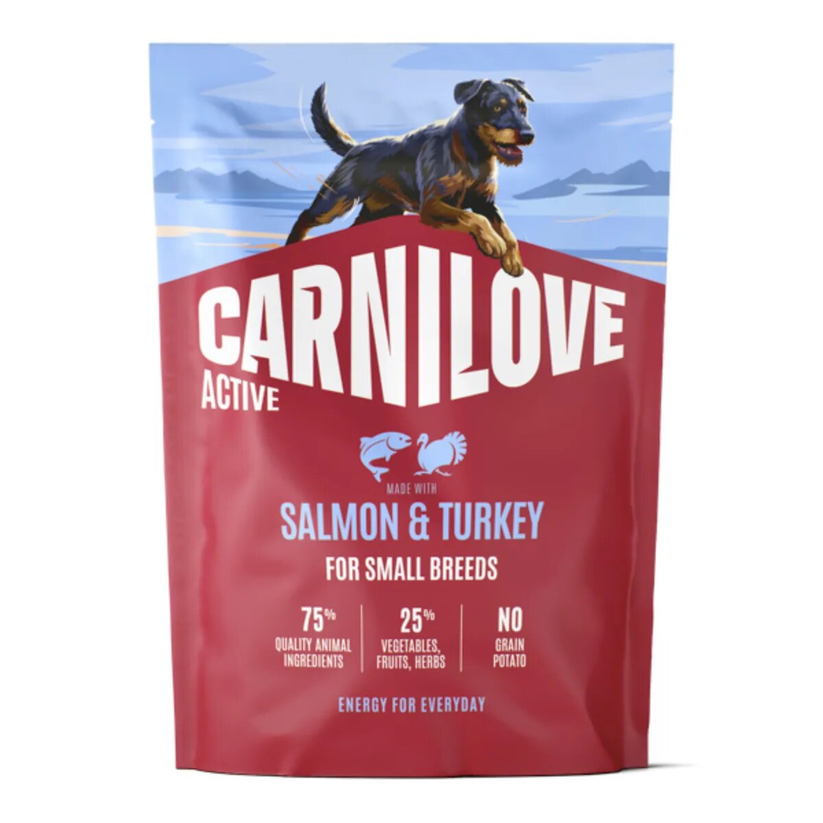 Carnilove Active Small Breeds XS-S Somon și Curcan hrană uscată fără cereale câini 1.5kg