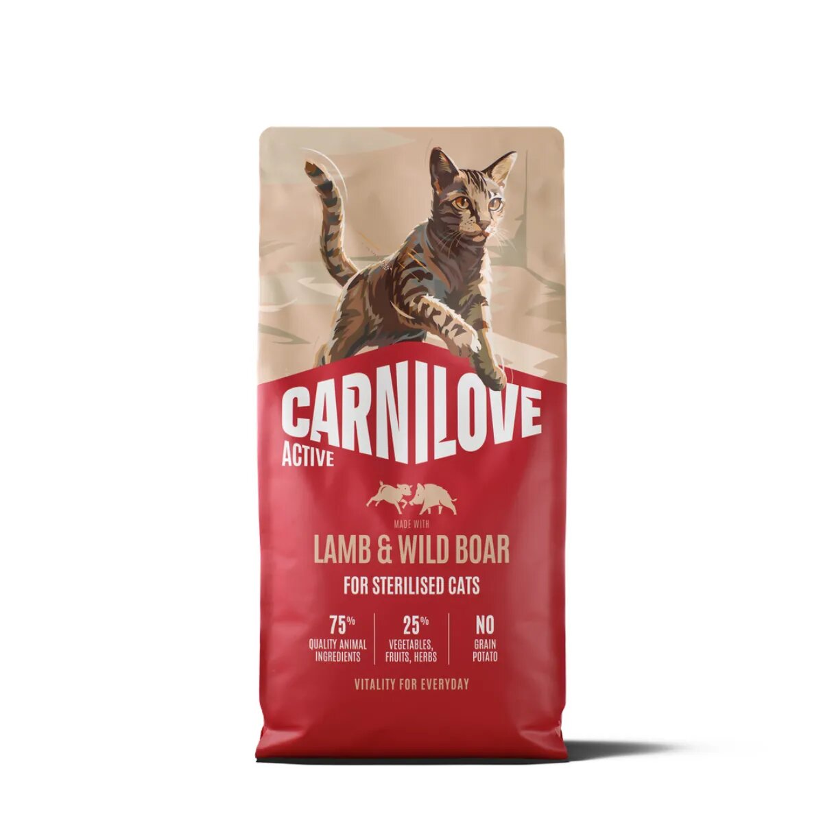 Carnilove Active Sterilised Miel și Mistreț hrană uscată fără cereale pisici sterilizate 6kg