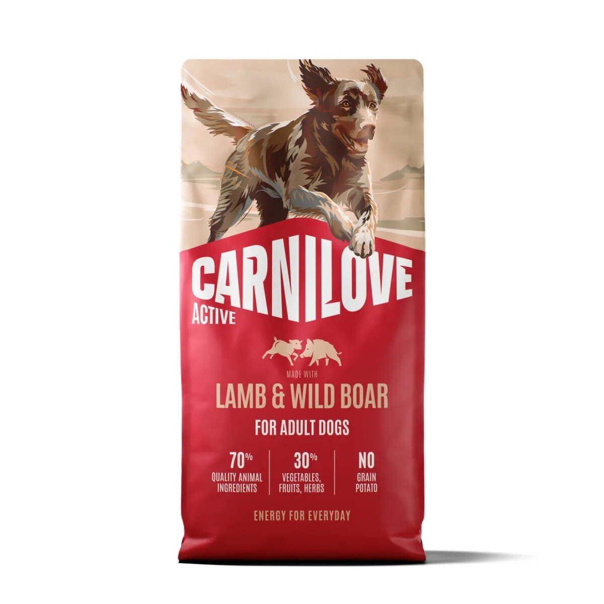Carnilove Active XS-XL Rață și Fazan hrană uscată fără cereale câini 12kg