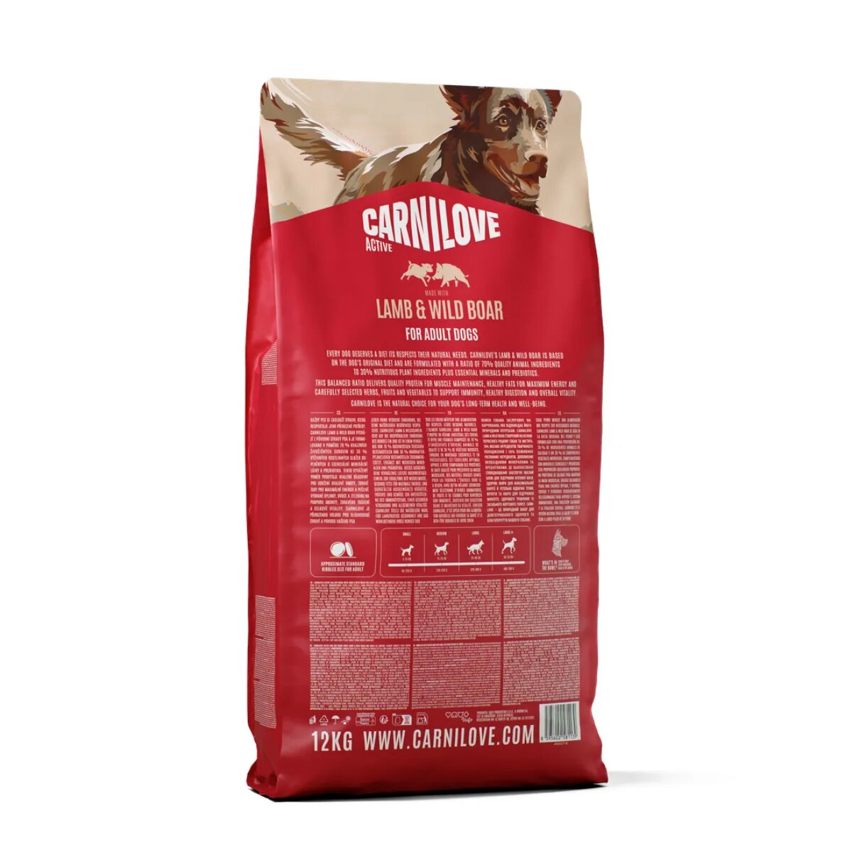 Carnilove Active XS-XL Rață și Fazan hrană uscată fără cereale câini 12kg