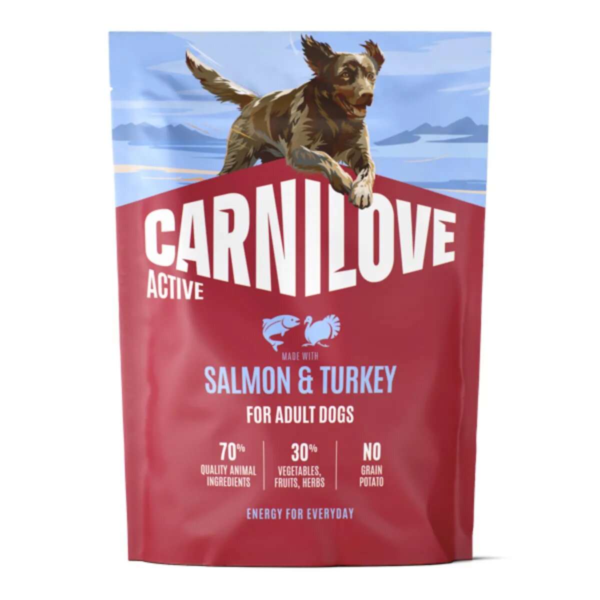 Carnilove Active XS-XL Somon și Curcan hrană uscată fără cereale câini 4kg