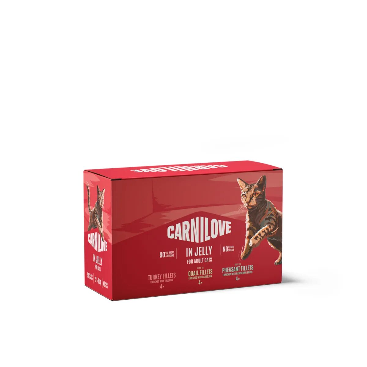 Carnilove Multipack Jelly Pouch Curcan plic hrană umedă fără cereale pisici (în aspic) multipack 85g x 12buc