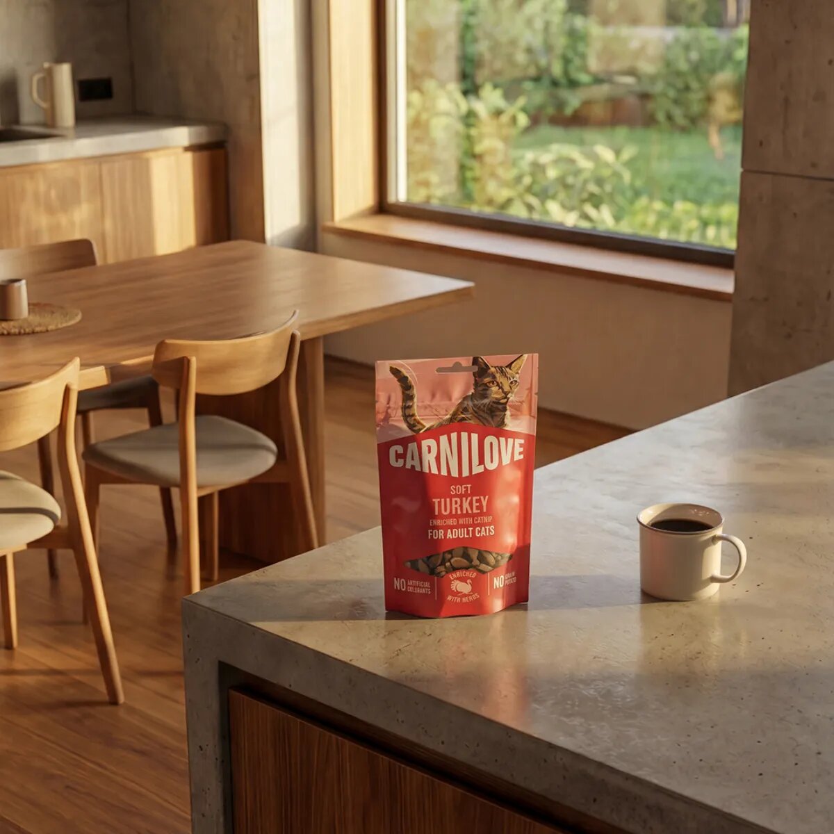 Carnilove Soft Snack Bizon și Afine punguță recompense fără cereale pisici 50g