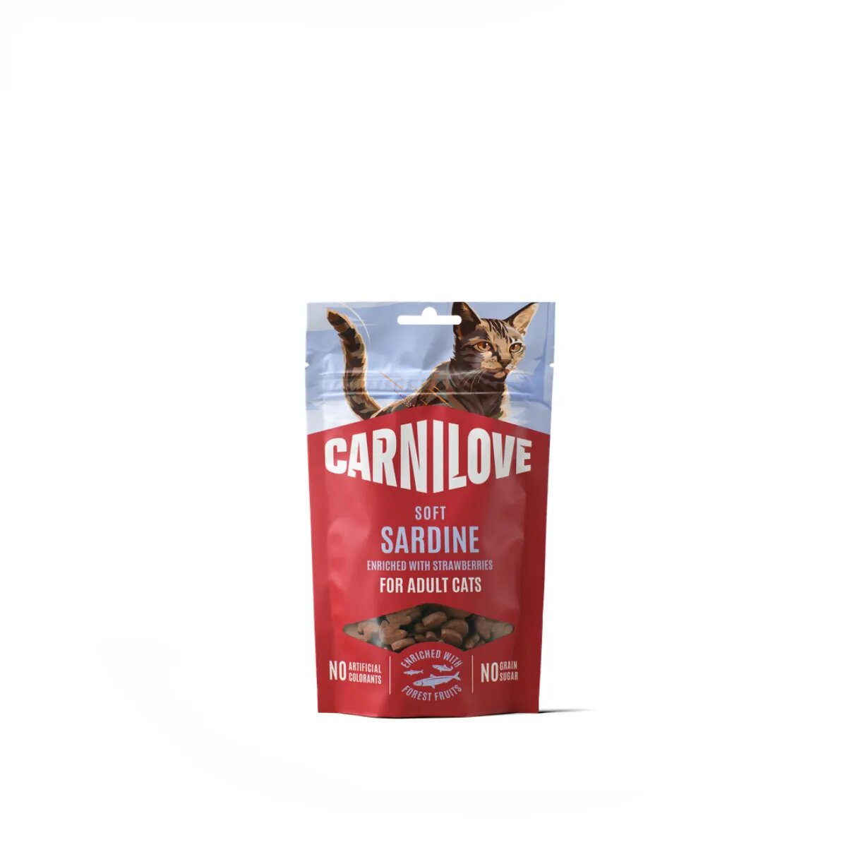 Carnilove Soft Snack Sardine punguță recompense fără cereale pisici 50g