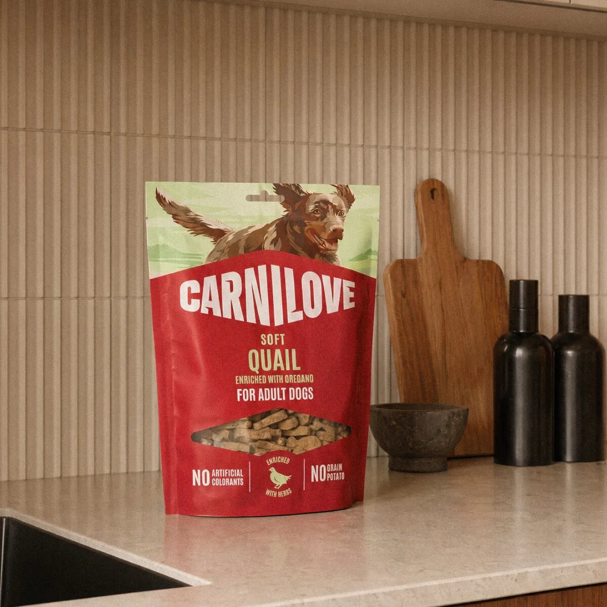 Carnilove Soft XS-XL Sardine punguță recompense fără cereale câini 200g