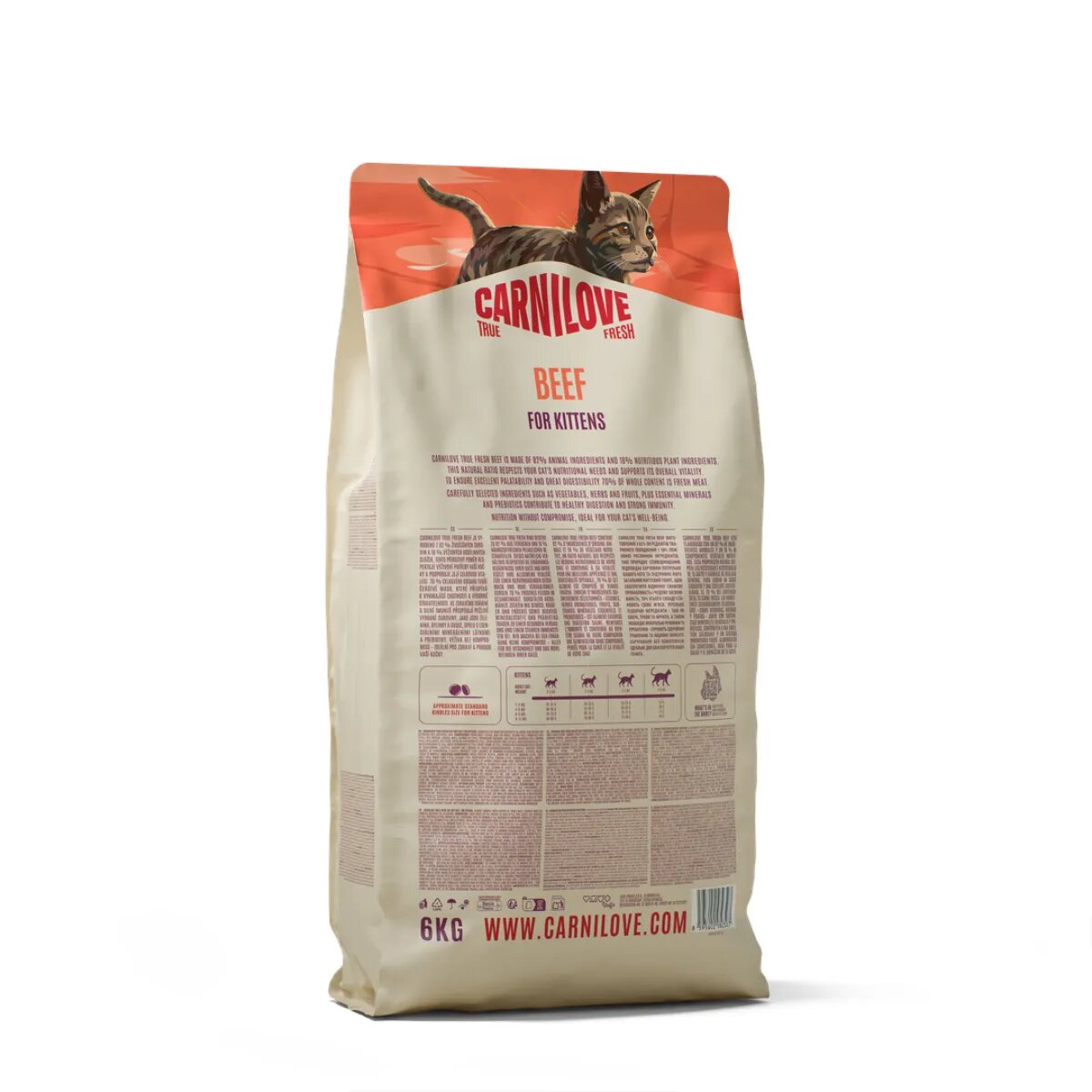 Carnilove True Fresh Kittens Vită hrană uscată fără cereale pisici junior 2kg