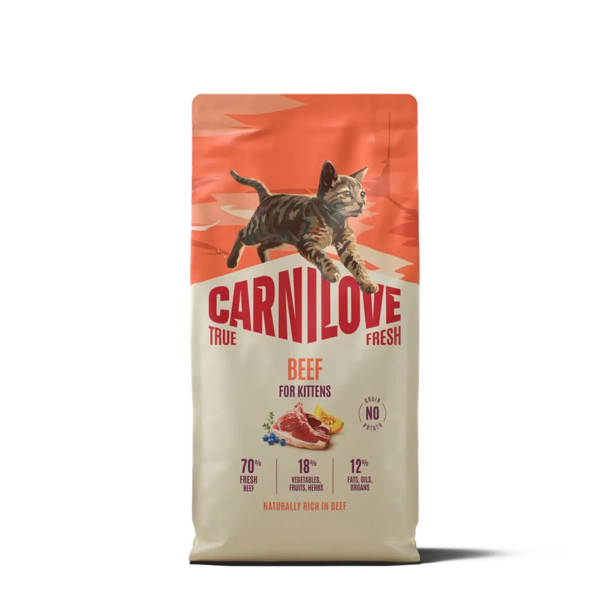 Carnilove True Fresh Kittens Vită hrană uscată fără cereale pisici junior 400g