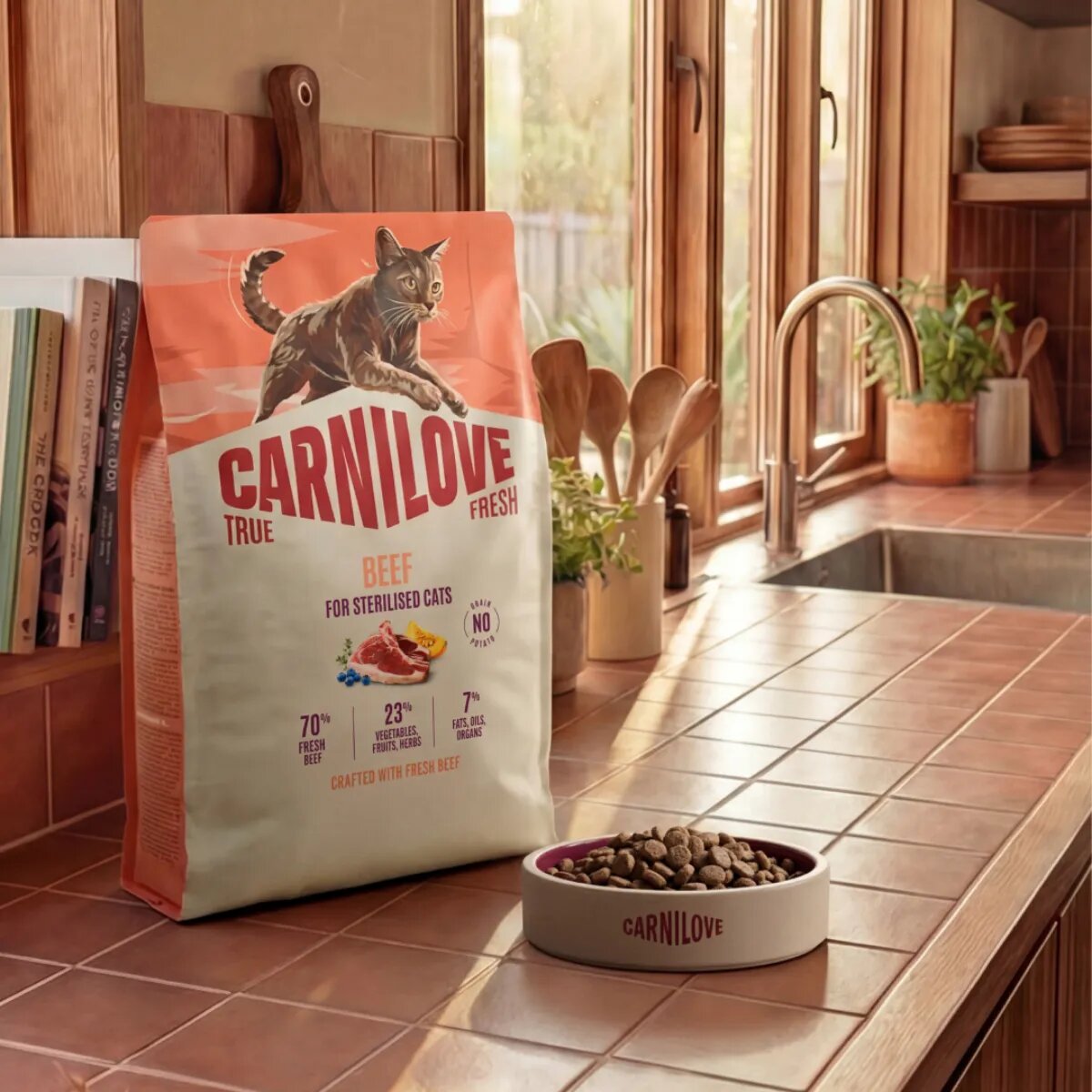 Carnilove True Fresh Sterilised Curcan hrană uscată fără cereale pisici sterilizate 6kg